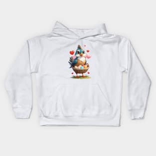 Bird with Egg Kids Hoodie